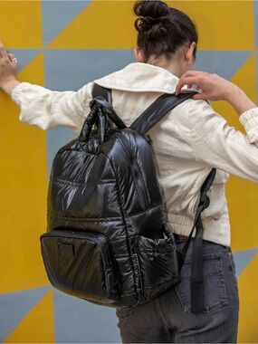 7AM VOYAGE DIAPER BAG BACKPACK BLACK POLAR